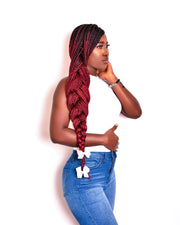 Passion Red Ombre Braiding Hair