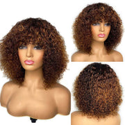 Jerry Curly Short Bob Human Hair  Non- Lace front